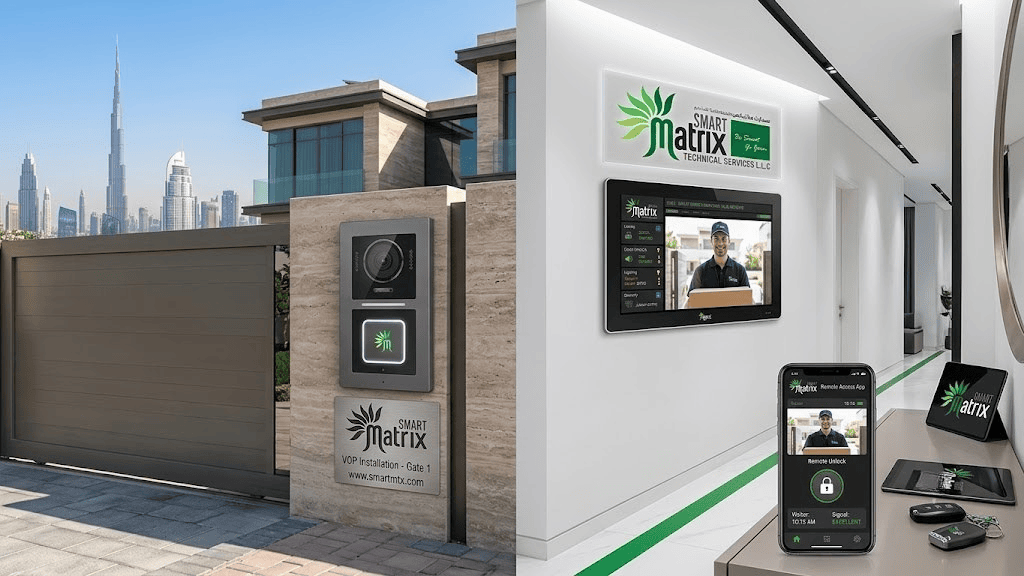 Video Door Phone Dubai | IP Video Intercom Installation UAE | Smart Matrix